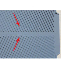 Alfombrilla De Drenaje Para Cocina De Silicona Grande Organizador De Trabajos Para Platos Y Cubiertos Alfombrilla De Secado Para Fregadero Estilo Europeo Eco-amigable - details 11