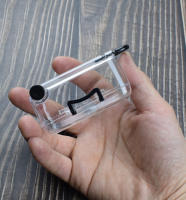 Organizador De Escritorio Mini En Forma De Troleo Caja De Almacenamiento Para Clips Transparente Plástico Adorno Pequeño Para Escuela Y Oficina - details 1
