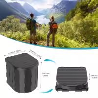 Inodoro Portátil plegable para Camping y Emergencias - Plástico Duro-ligero y fácil de Limpiar - details 2
