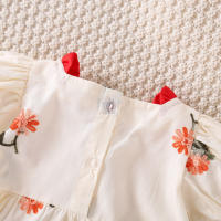 Vestido De Bebé Para Niña Estilizado Con Flores Estilo Chino Y Occidental Vestido De Verano Para Niñas (0-3 Años) - details 5
