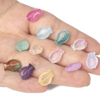 20pcs Bolas De Vidrio Bohemio Forma De Pez 14x10mm Para Creación De Joyas DIY Pendientes Pulsera Al Por Mayor Charms Irregular - details 0