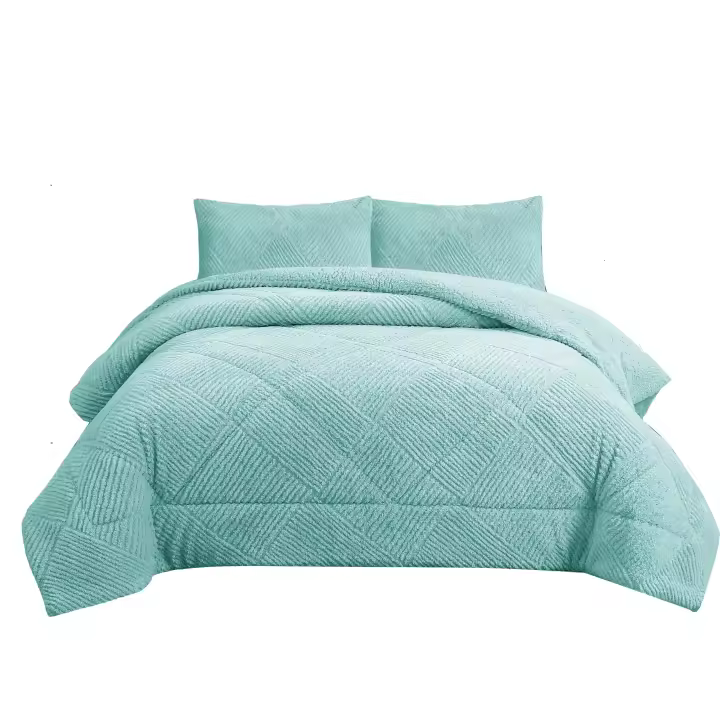 NOVOTEXTIL - Edredón Invierno Sherpa Extra Grueso Económico 560gr/m2 - Sedalina, Fibra Hueca y Sherpa - Suave y Cálido - Exterior Coralina - Interior Borreguito - 1 o 2 Fundas Cojín (50x70) Grueso - 1
