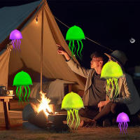 Lámpara De Noche Flotante Controlada Por Voz Con 72 Colores Cambiantes Y Sensing Ambiental Jellyfish LED Para Decoración - details 1