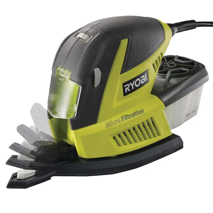 Ferretería torres lijadora multifunción ryobi 180w 3 años garantía - 1