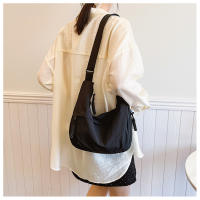 Bolso De Hombro De Gran Capacidad Estilo Casual Unisex Para Diario Comunicación Deportiva Y Tiempo Libre Material Principal Algodón Bolsa Redonda Suave Cierre De Cremallera - details 12