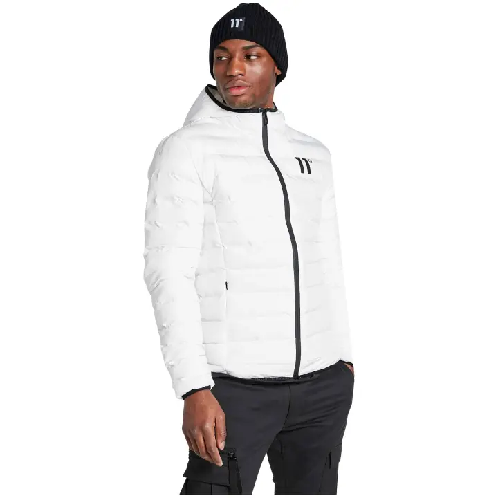 Chaquetas marca 11 Degrees modelo 11D031-002 para hombre en color blanco - 1