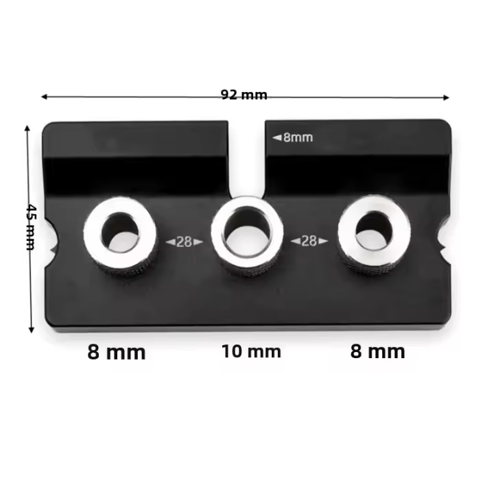 Kit De Juego De Precisión Para Taladro De Agujeros De Madera 3 En 1 Guía Para Taladro De Camas De Juego Herramienta De Carpintería Para Trabajos DIY - 1