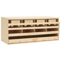 vidaXL Ponedero Gallinas Aves Cesta Extraíble Huevos Plegable Madera Dimensiones 72x33x38cm (3 compartimentos),  63x40x45cm (2 compartimentos),  63x40x65cm (2 compartimentos) y mas - details 5