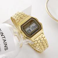 Reloj De Pulsera Deportivo Digital LED Multifuncional Para Hombres Y Mujeres F91W Correa De Acero Cuadro De Arco Índice Material De Aluminio Reloj De Negocios - details 10