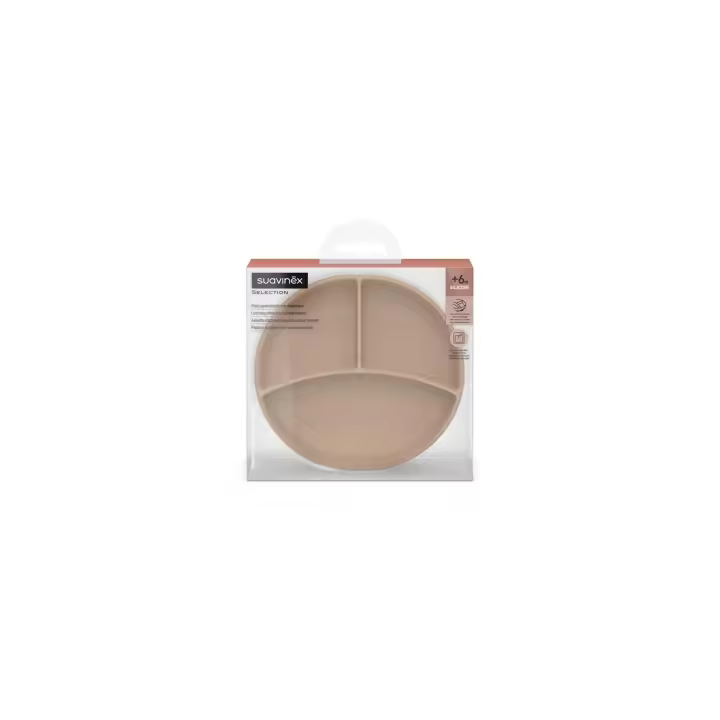 SUAVINEX PLATO CON DIVISIONES SILICONA SELECTION + 4 MESES 1 UNIDAD COLOUR ESSENCE - 1