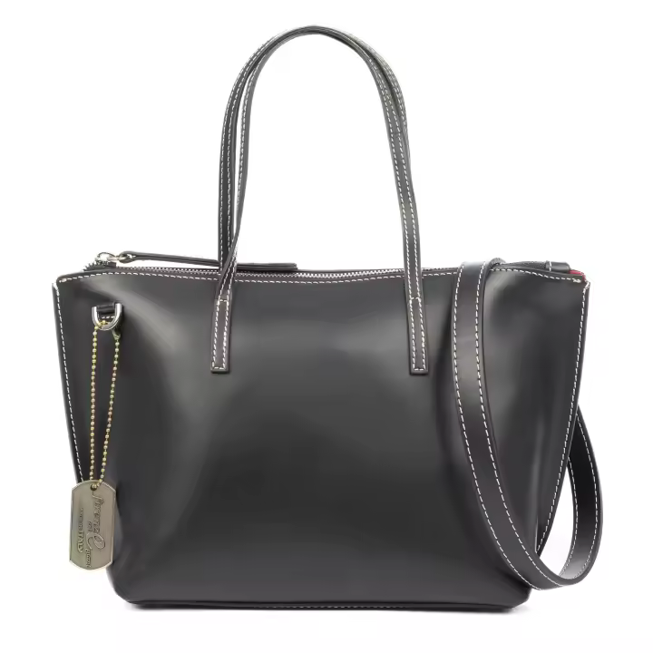 FIRENZE ARTEGIANI Ballao bolso Tote mujer. Piel auténtica Ruga. Fabricado en Italia 31x14x19 Cm. - 1