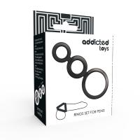 ADDICTED TOYS - SET ANILLOS PENE Y TESTÍCULOS - AHUMADO - details 3