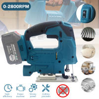 2800RPM Sierra eléctrica inalámbrica de cambio rápido de hoja, herramienta de carpintería para batería Makita de 18V, guía de luz LED de 6 engranajes, 65mm - details 9
