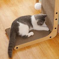 Tablero De Rasguñar Para Gatos En Forma L Accesorios Para Mascotas Protector De Muebles Juguete Arbolito Para Gatos - details 2