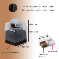 Caja De Almacenamiento Para Brocas De Uñas Con Cepillo De Limpieza Y Soporte Para Cabezas De Molienda Para Salón De Manicura Accesorio De Arte De Uñas - details 3