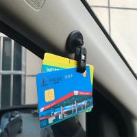 Clip De Montaje Para Ventanas De Coche Con Ventosa De Plástico Soporte De Tarjeta De Cédula Y Toalla Fijador De Boletos - details 6