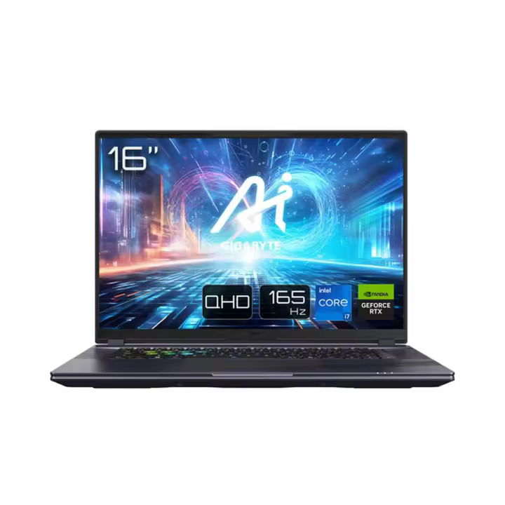 GIGABYTE AORUS 16X 9KG-43ESC94SD ordenador portatil Intelﾂｮ Core邃｢ i7 i7-13650HX Portﾃ｡til 40,6 cm (16") WQXGA 16 GB DDR5-SDRAM 1 TB SSD NVIDIA GeForce RTX 4060 Wi-Fi 7 (802.11be) FreeDOS Gris - 1