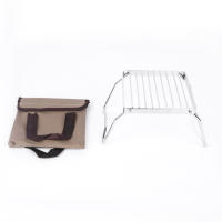 Soporte De Estufa De Acero Inoxidable Para Camping Portátil Y Plegable Mini Juego De Barbacoa Relleno De Tenedor Para Sopas Y Platos - details 6