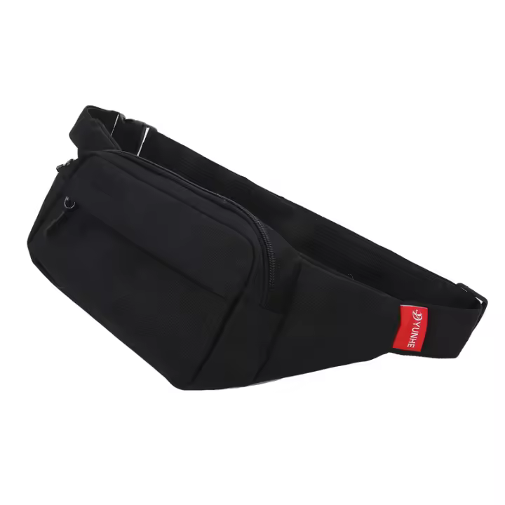 Bolsa De Cintura Para Hombres Y Mujeres Bolsa De Teléfono De Lona Gran Tamaño Con 3 Bolsillos Estilo Casual Para Viajes - 1