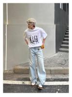 Camiseta Retro Estadounidense Para Hombre Verano 2025 Con Estampado Abstracto Borroso Manga Corta Estilo Casual Y2k Ropa Maleña - details 9