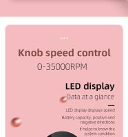Juego De Secador De Uñas Eléctrico 35000RPM Con Pantalla LED Bajo Ruido Herramientas Para Manicura Y Accesorios De Uñas - details 3