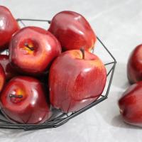 6PCS Manzanas Artificiales Realistas Decoración Para Fiesta Boda Cocina Hogar Fotografía Tamaño Real Hechas De Plástico - details 4
