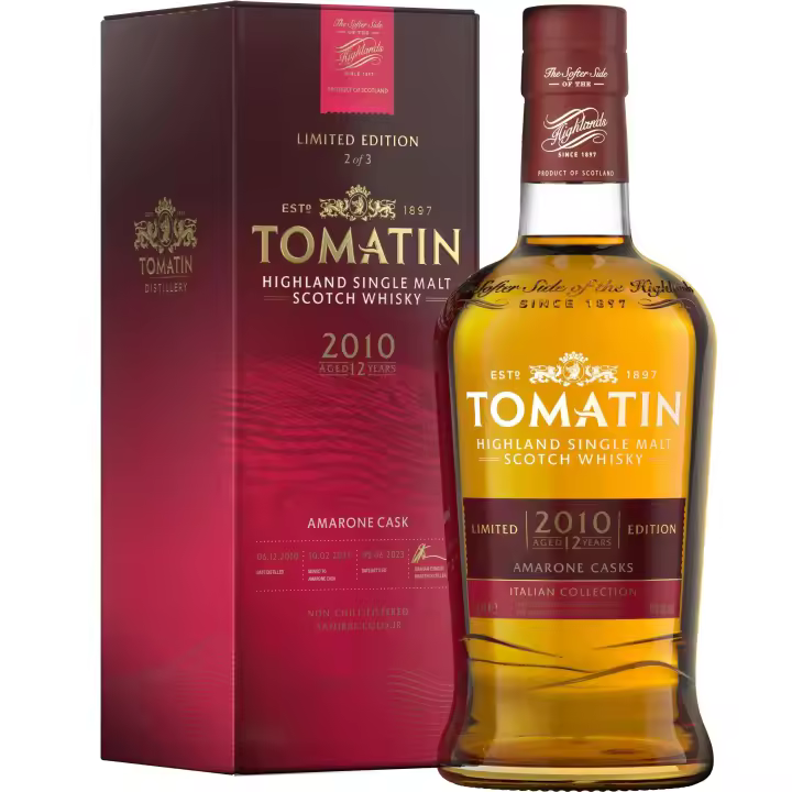 TOMATIN SINGLE MALT WHISKY ITALIAN COLL. AMARONE 12YO 70CL 46% - 1