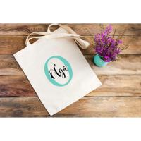 Bolsa Tote de Compras -diseño de moda- Stamina, Elige Colores de Inicial - details 2