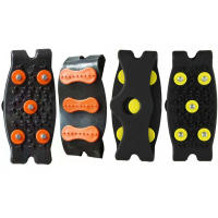 Crampones De Escalada Con 5 Estacas Antideslizantes Para Montañismo Y Caminar Cubiertas De Zapatos Para Nieve Accesorios De Senderismo Unisex - details 2