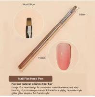 9PCS Pincel De Uñas Con Gel UV Para Dibujar Y Pintar DIY Herramienta De Manicura Acrílica Para Diseño De Uñas Y Mostrador De Toppings - details 8