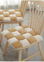 Cojín De Terciopelo Para Silla De Oficina Estilo Rejilla Grueso Cojín Para Silla De Comedor Dormitorio Y Sala De Estar - details 5