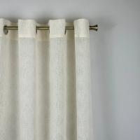 Cortina de tela semitranslúcido lino y poliéster con estampado de forma romboi.150x260cm,decoracion para hogar,oficina. - details 17