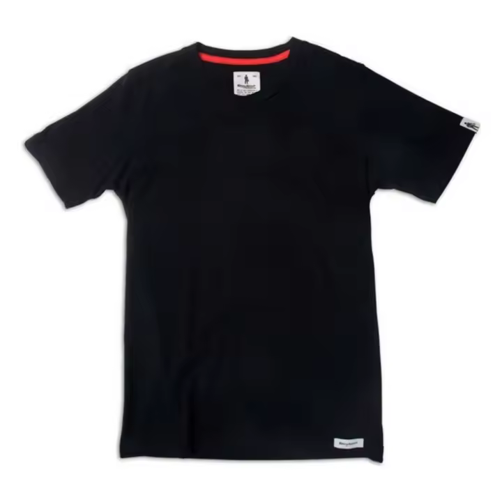 Camiseta de Manga Corta Hombre OMP Negro - Renueva Tu Armario - 1