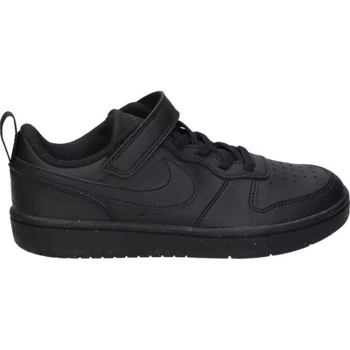 NIKE | Deportivas Nike Court Borough 2 Infantiles - Zapatillas Casual en Color Negro para Niño – Sneaker con Cierre de Velcro y Cordones – Estilo Casual – Cómodas – Versátiles – Modelo DV5457-002 - 1