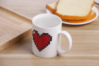 Taza De Café Cerámica Cambio De Color En Forma De Corazón De Durazno 330ML Diseño Creativo Regalo Preferido Para El Día Del Amor Taza Mágica Para Bebidas - details 8