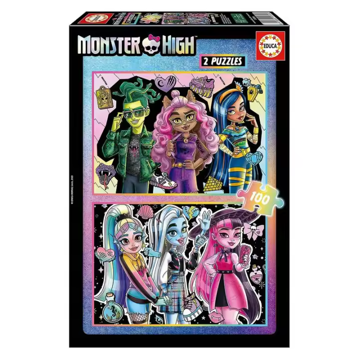 Educa Borras Set de Puzzles Infantiles 100 Piezas Monster High EDUCA BORRA - 1