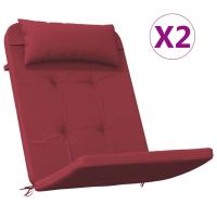 vidaXL Cojines para silla Adirondack 2 uds tela Oxford Color Antracita,  Gris,  Crema y mas Cojín Decorativo de Asiento Cojines de muebles de salon - details 2
