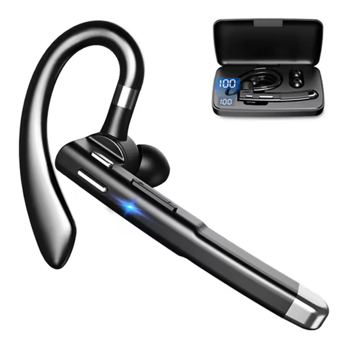 Auricular inalámbrico Bluetooth, auricular inalámbrico Bluetooth 5,1 with estuches de Carga, para conducir en La Oficina - 1