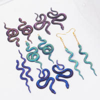 Molde De Silicona Para Joyería DIY Epoxy Resina Cabeza De Serpiente Para Pendientes Y Llavero Molde De Espejo Duradero - details 3