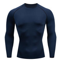 Camiseta De Manga Larga Para Hombre Fitness Running Gym Primavera Otoño Deporte Exterior Tops Poliéster Secado Rápido Cuello Redondo - details 3