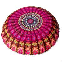 Funda De Cojín Bohemio Con Patrón Mandala Redondo 14 Estilos Decoración De Hogar Y Hotel 43x43cm Cubierta De Almohada Ecológica Tejida 100% Poliéster - details 10