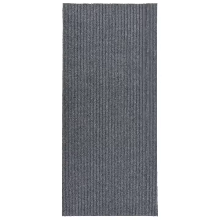 vidaXL Alfombra de pasillo atrapa suciedad 100x250 cm gris - 1