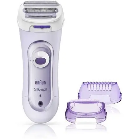 Braun Silk-épil Lady Shaver Ls 5560 - Afeitadora Femenina Recargable Con Cabezal Redondeado y Recortador de Bikini - 1