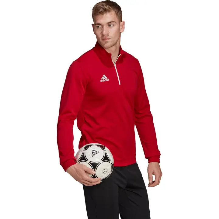 Adidas Sudadera Deportiva Entrenamiento Entrada 22 para Hombre, Azul, Rojo y Negro - 1