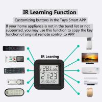 Tuya Smart Universal IR Remote Control Con Sensor De Temperatura Y Humedad Para Aire Acondicionado TV AC Compatible Con Alexa Google Home Yandex - details 16