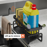 Organizador De Cocina En Acero Inoxidable Estante Para Esponja Y Toalla Soporte Para Grifo Riega Jabón Accesorios De Cocina - details 9