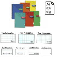 BLOC ESPIRAL CAMPUS ORIGINAL TAMAÑO A4 TAPA POLIPROPILENO PLASTICO FUERTE 80 HOJAS. 90 G CUADERNO DE ANILLAS CUADRÍCULA 5 MM/ 4 MM/  3 MM/ DOBLE RAYA 3,5 MM/DOBLE RAYA 2,5 MM/HORIZONTAL/LISO PACK DE 6 UNIDADES GRAN CALIDAD PARA DURAR TODO EL CURSO - details 0