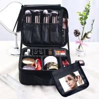 Estuche Profesional Portátil Para Maquillaje Impermeable Con Espejo Para Mujer Estuche De Viaje Para Maquillaje Y Herramientas De Uñas De Oxford Fashion - details 1