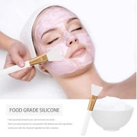 Set De 3/4 Pinceles Para Máscara Facial Reutilizable Con Tazón Y Espátula De Uso Suave Para Cuidado De La Piel Suministros De Maquillaje - details 1