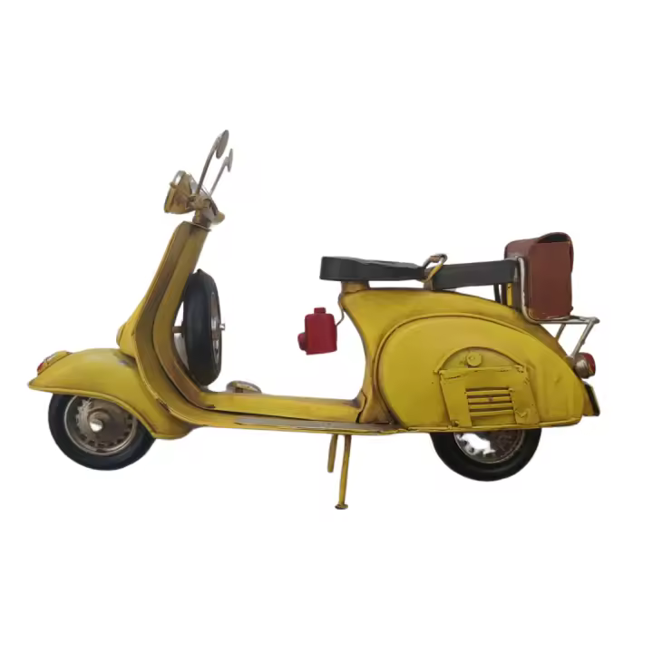 Miniatura SIGNES GRIMALT coleccionable de metal " Vespa amarilla con maletín" - 1